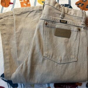 Wrangler Men's Beige Jeans